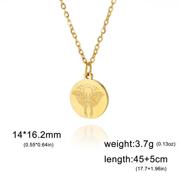 Skyrim-Collier pendentif disque de mites de lune pour femme