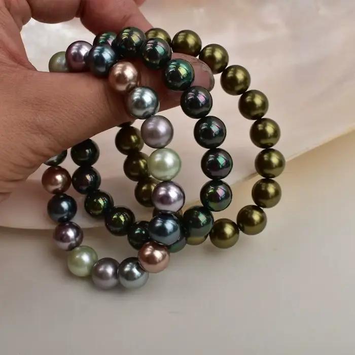 Bracelets de perles en gros, tempérament élastique pour femmes, Niche, haut de gamme, luxe léger, bijoux faits à la main, nouveau Style de perles
