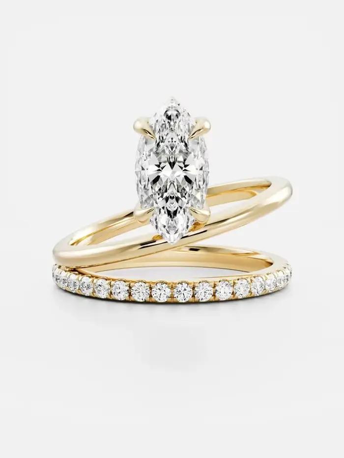 Bague de fiançailles en argent sterling 925 sertie de zircon scintillant pour femme occasions spéciales engagement mariage anniversaire cadeau de fête