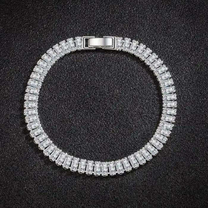Bracelet en argent regardé 925 pour femme
