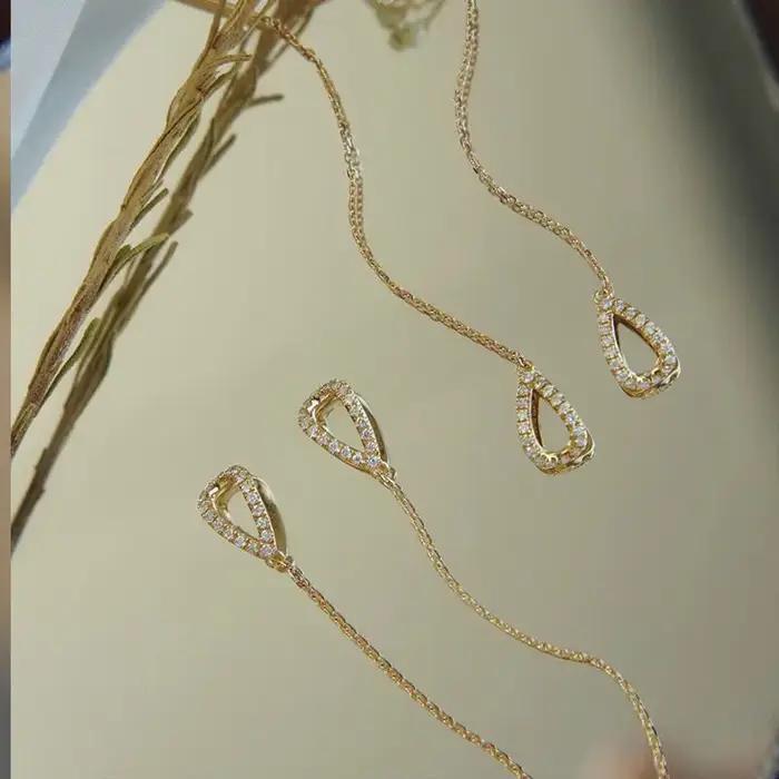 Boucles d'oreilles longues suspendues pour femmes