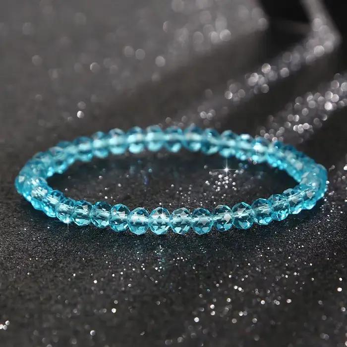 Bracelets en cristal transparent pour femmes et filles