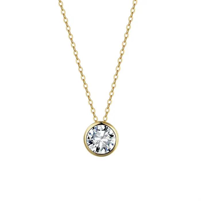 ORSA JEWELS – collier élégant en diamant Moissanite de couleur D pour femmes, bijoux de mariage bril