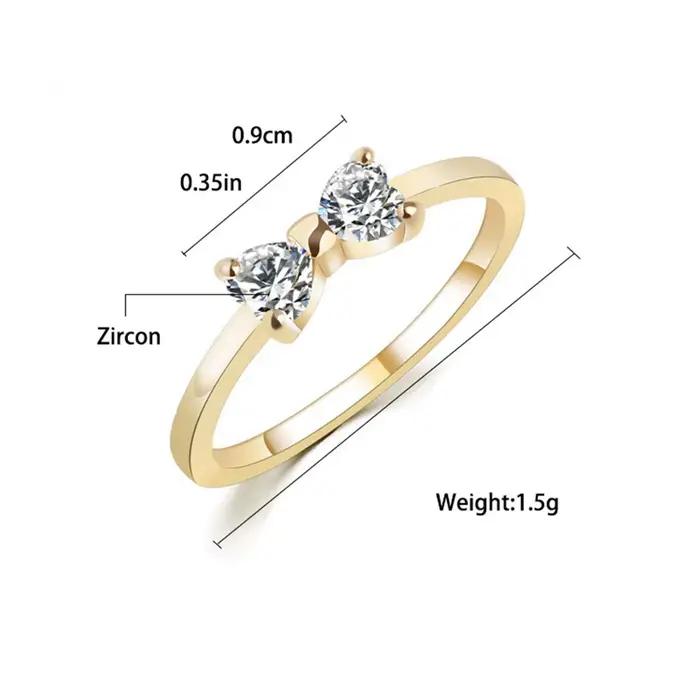 Bague de mariage en zircon cubique pour Femme