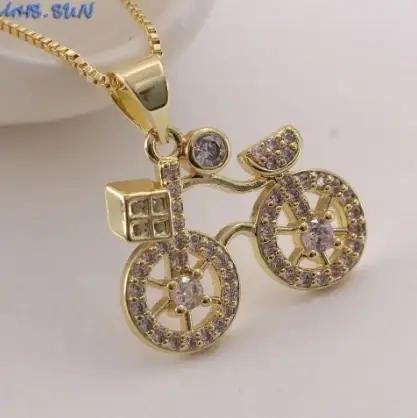 MHS.SUN Collier pendentif vélo brillant en zircon