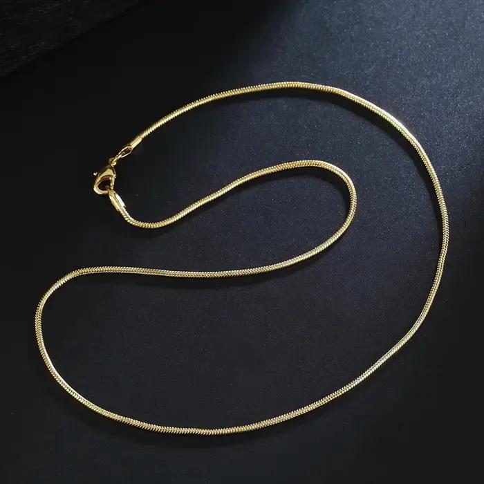 ALIZERO – colliers chaîne serpent en or 18 carats