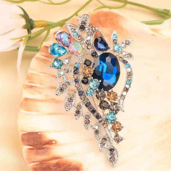 Broche de luxe baroque à motif floral ajouré pour hommes et femmes, accessoires de bijoux, cadeau de couple pour mariage, fête, vacances