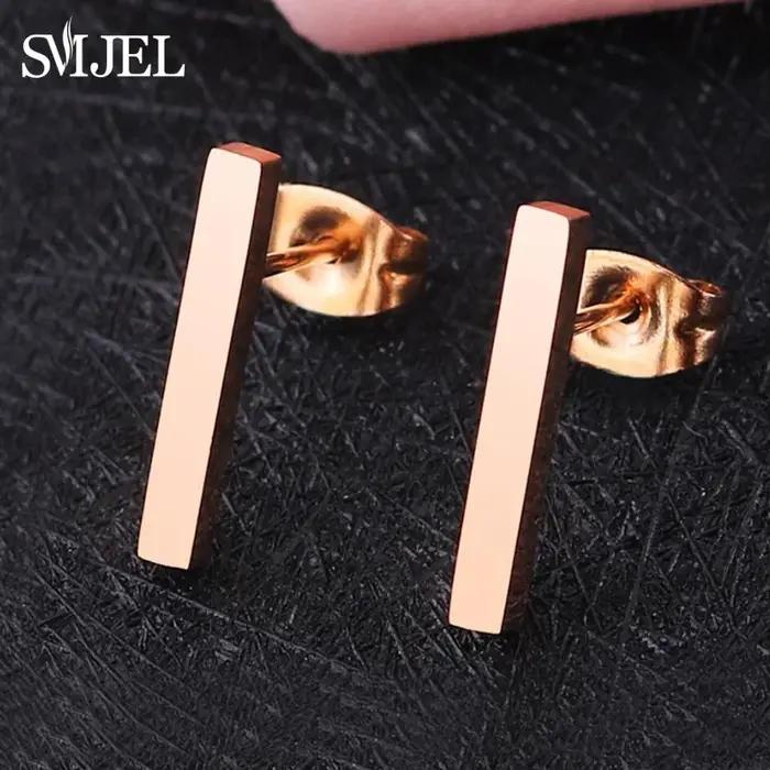 SMJEL Nouveauté 2026 Boucles d'oreilles simples en T pour femmes