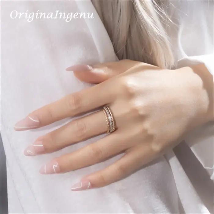 Ensemble de 3 bagues empilables en or pour femmes
